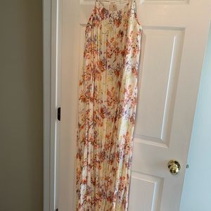 Long floral maxi dress